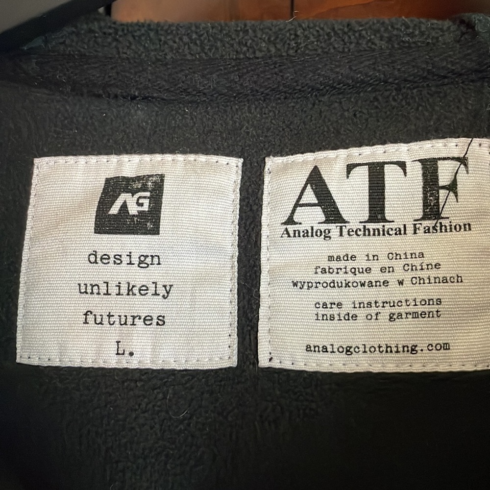 Analog Black Zip Up Sweater - Picture 6 of 12